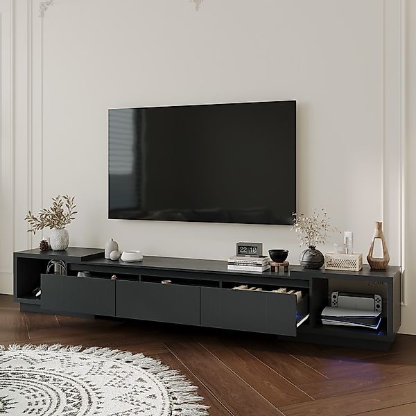 FUFU&GAGA TV-Schrank Ausziehbarer TV-Schrank, MDF mit günstig online kaufen