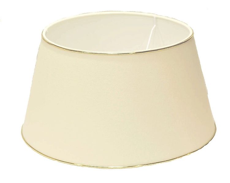 Dirk Davids Leuchten GmbH Lampenschirm Lampenschirm in Rund Leinen Weiß mit günstig online kaufen