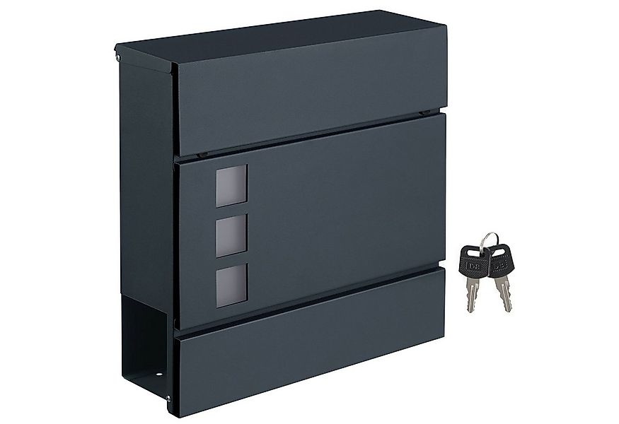 SONGMICS Briefkasten GMB052G01, Wandbriefkasten, modern, abschließbar, mit günstig online kaufen