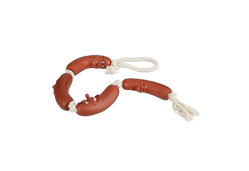 relaxdays Outdoor-Spielzeug Hundespielzeug Wurst, Kunststoff günstig online kaufen
