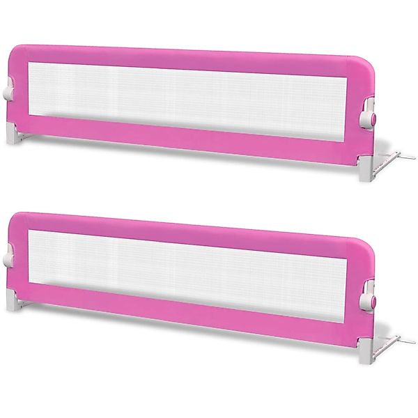 Kleinkind Bettschutzgitter 2 Stück Rosa 150 X 42 Cm günstig online kaufen