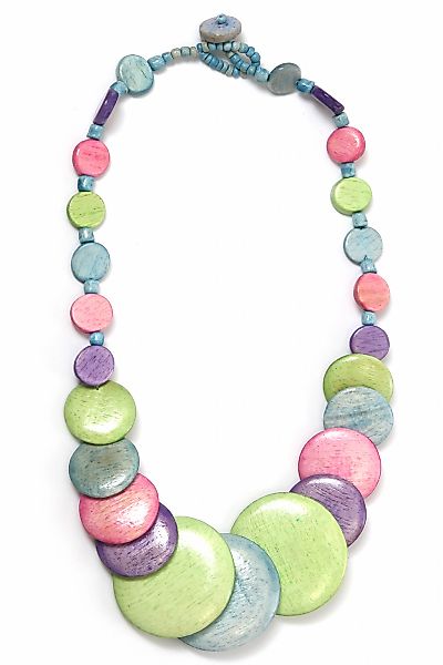 COLLEZIONE ALESSANDRO Kette mit Anhänger "Gwen" mit Holzscheiben günstig online kaufen