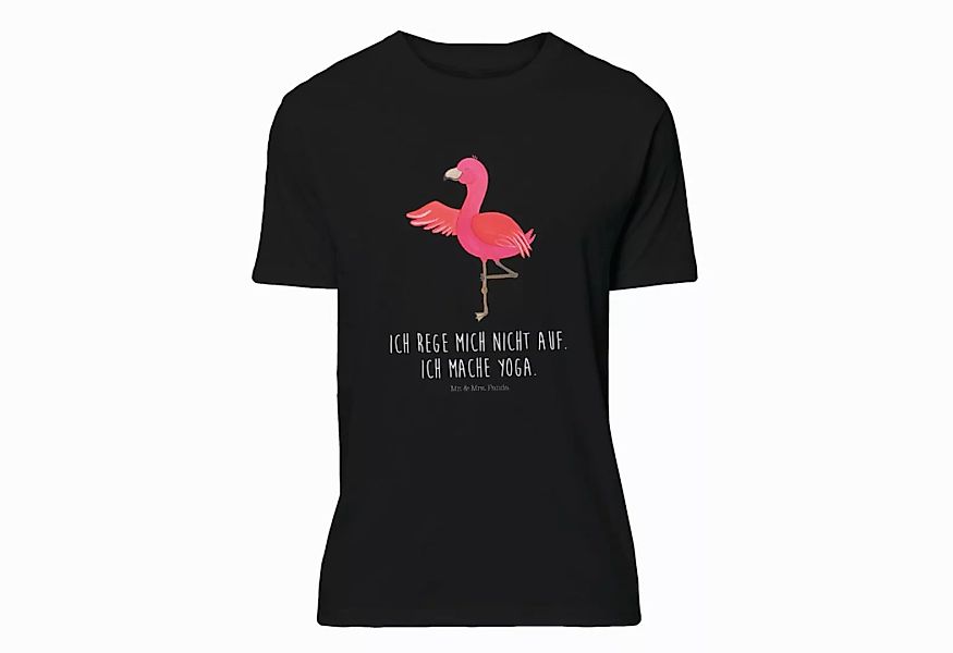 Mr. & Mrs. Panda T-Shirt Flamingo Yoga - Schwarz - Geschenk, Junggesellenab günstig online kaufen