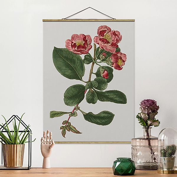 Stoffbild Blumen mit Posterleisten - Hochformat Florale Schmuckstücke I günstig online kaufen