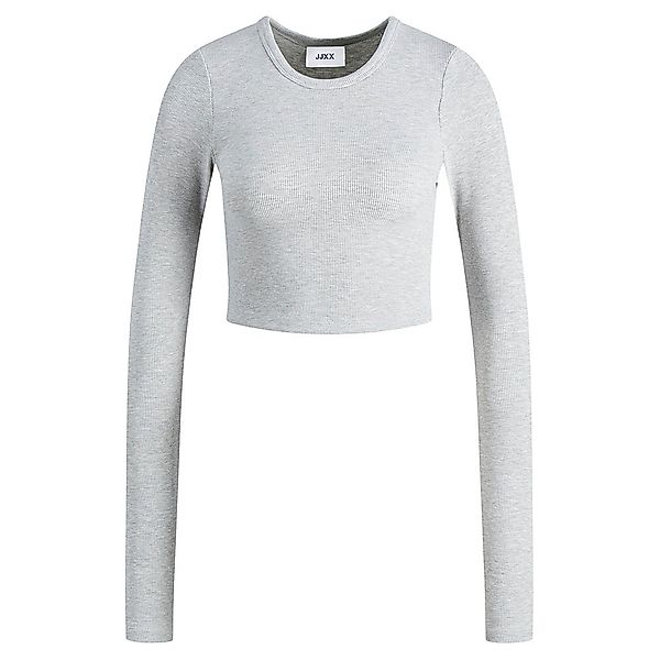 Jjxx Feline Rib Langarm T-shirt XS Light Grey Melange günstig online kaufen