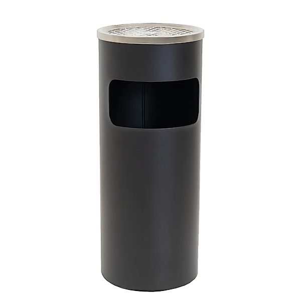 TRUTZHOLM Abfalleimer mit Aschenbecher 30L Metall Pulverbeschichtet Mülleim günstig online kaufen