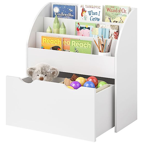 Bellabino Kinderregal Koro, weiß, 3 Fächer günstig online kaufen
