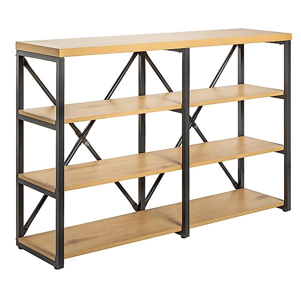 riess-ambiente Standregal STUDIO 110cm natur/schwarz, Industrial günstig online kaufen