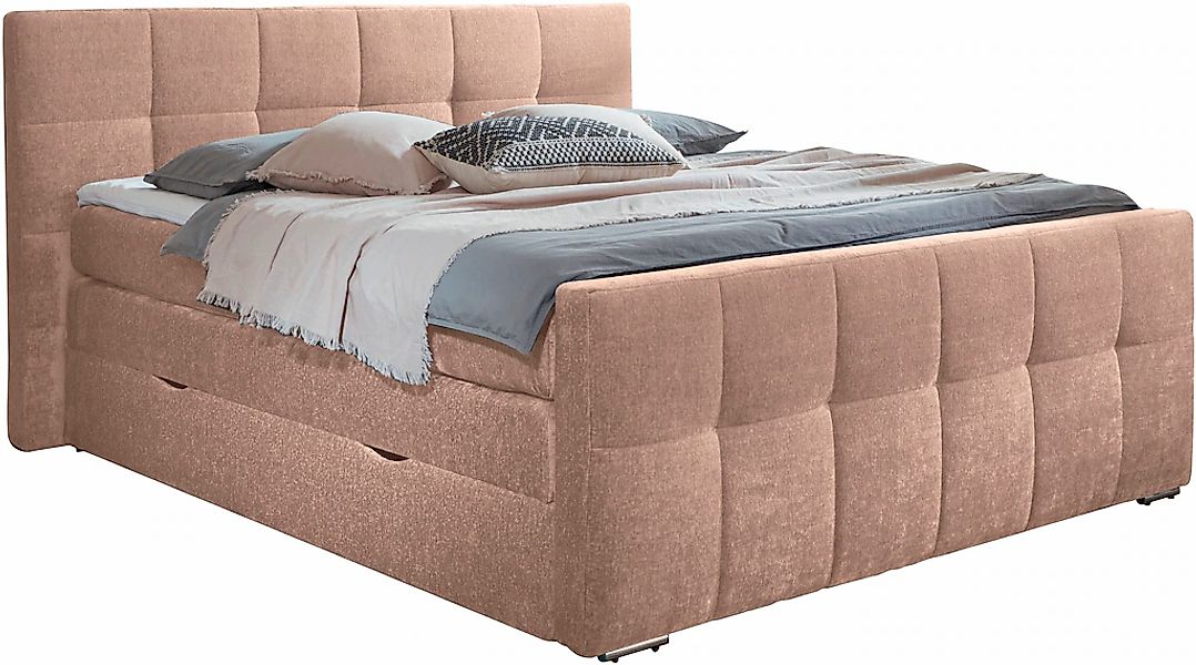 Home affaire Boxspringbett "Rosà" H3/H3, H3/H4, H4/H4 möglich günstig online kaufen