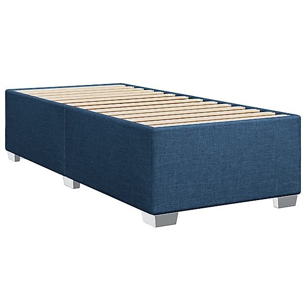 vidaXL Bett Bettgestell ohne Matratze Blau günstig online kaufen