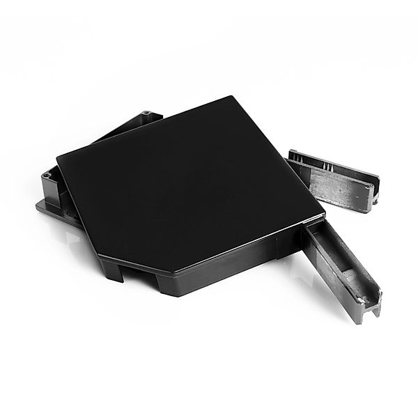 Avosdim Alu Blendkappen 45 Grad 180mm Schwarz Ral 9005 günstig online kaufen