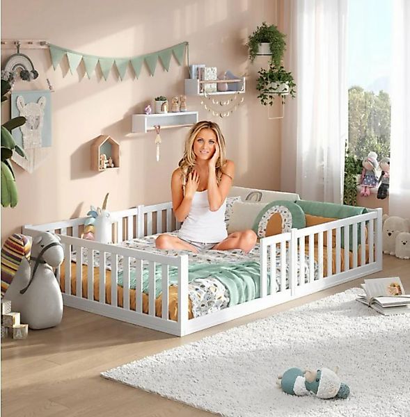 Alavya Home® Einzelbett Bodenbett TITAN aus Buche – FSC® 100% zertifiziert, günstig online kaufen