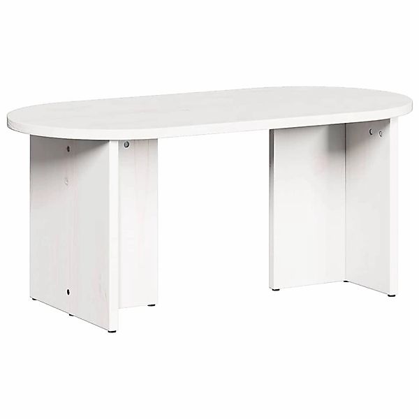vidaXL Couchtisch Weiß 80 x 39,5 x 35 cm Massivholz Kiefer 873542 günstig online kaufen