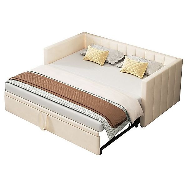 Ulife Schlafsofa Kinderbett Tagesbett Ausziehbares Polsterbett 90/180*200 c günstig online kaufen