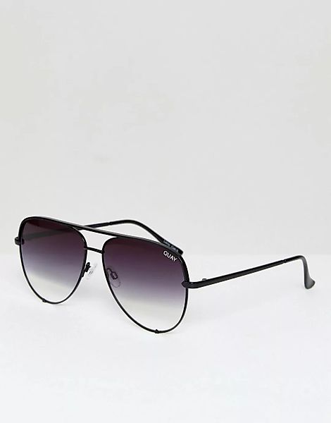 Quay Australia – High Key – Sonnenbrille in verblichenem Schwarz günstig online kaufen