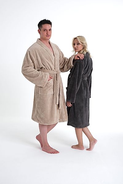 my home Unisex-Bademantel Lillou Kimono, ideal günstig online kaufen