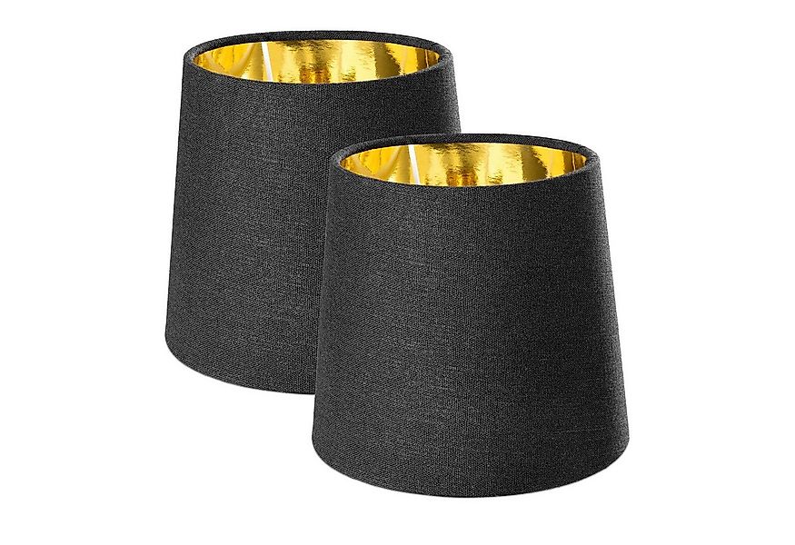 Navaris Lampenschirm 2x Schirm Tischlampe E14 rund - 15,2cm - Lampenschirme günstig online kaufen