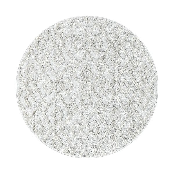 Ayyildiz Hochflorteppich Pisa 4708 Creme Ø 120 cm günstig online kaufen