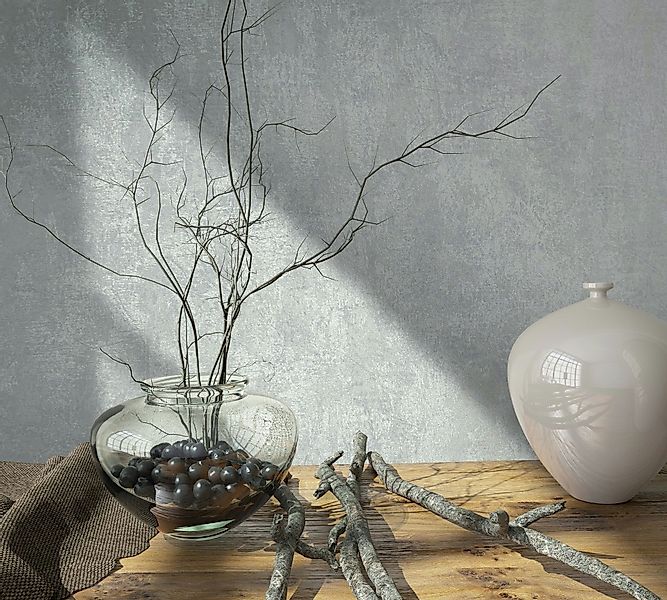 Novamur Vliestapete Novamur Jackie, Struktur, grau günstig online kaufen