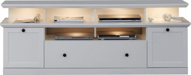 Home affaire Lowboard "Örebro" Kommode, zeitloser Landhausstil, Beleuchtung günstig online kaufen