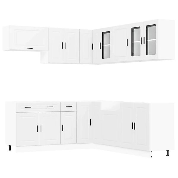 vidaXL 11 Tlg Küchenschrank-Set Porto Weiß Holzwerkstoff 3314931 günstig online kaufen