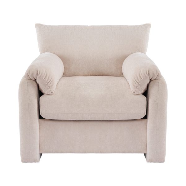 Merax Sessel Chenille-Stoff Einzelsessel mit extra günstig online kaufen