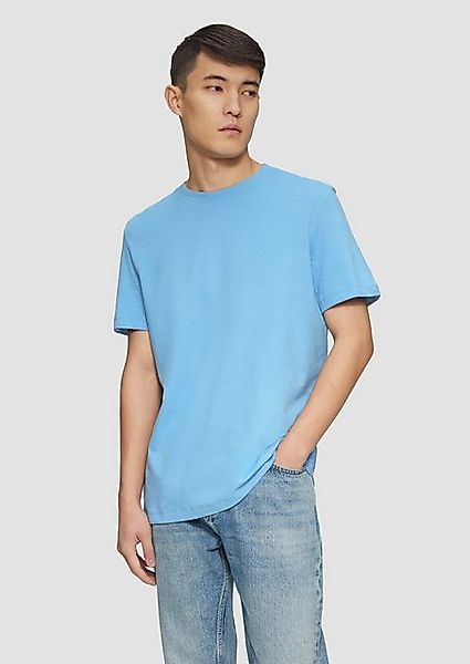 s.Oliver Kurzarmshirt Softes Baumwoll-T-Shirt mit Crewneck Label-Patch günstig online kaufen