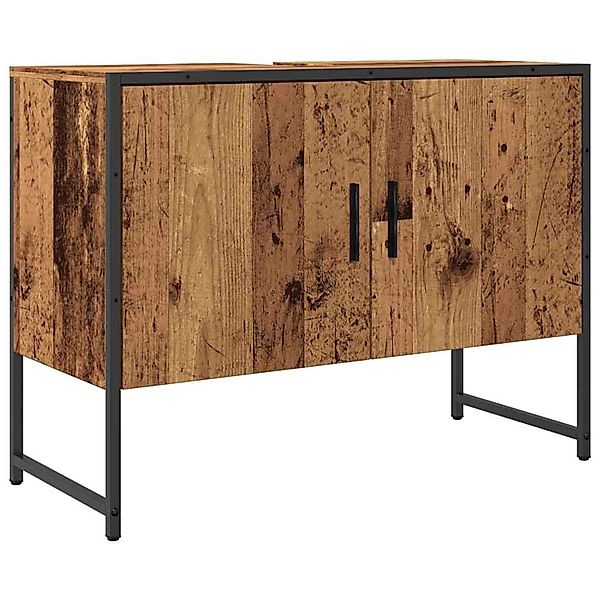 vidaXL Waschbeckenunterschrank Altholz-Optik 80x33x60 cm Holzwerkstoff 8577 günstig online kaufen