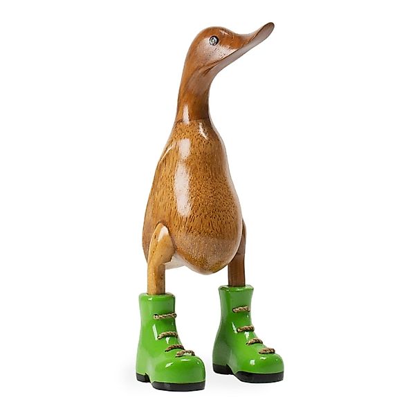 Rikmani Dekofigur Holzfigur Ente Stiefel - günstig online kaufen
