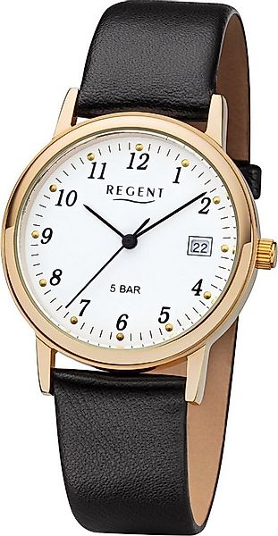 Regent Quarzuhr F-790, 1595.45.19, Armbanduhr, Damenuhr, Datum, Mineralglas günstig online kaufen