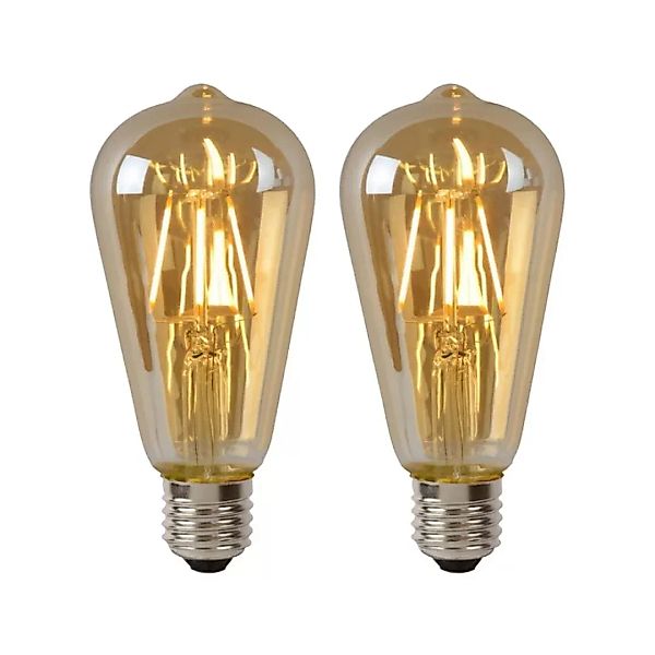 LED Leuchtmittel E27 ST64 in Amber 5W 600lm 2er-Pack günstig online kaufen