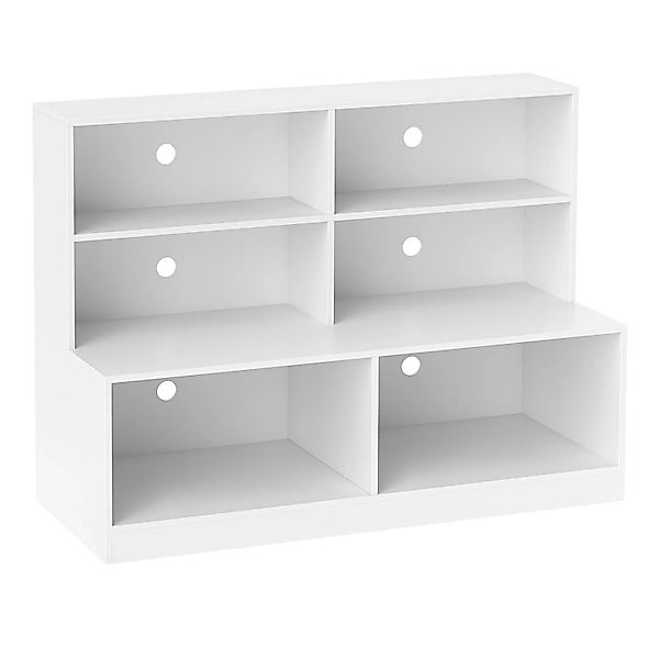 Costway Schuhschrank 2-In-1-Kombination aus Regal und Schuhbank Weiß günstig online kaufen