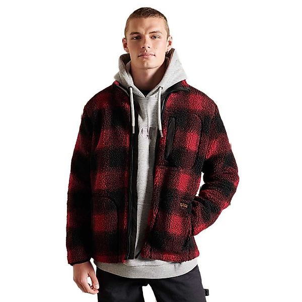Superdry Sherpa Workwear Jacke L Black / Red günstig online kaufen