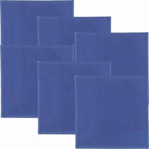 Erwin Müller Spültuch 6er-Pack Baumwolle blau Gr. 30 x 30 günstig online kaufen