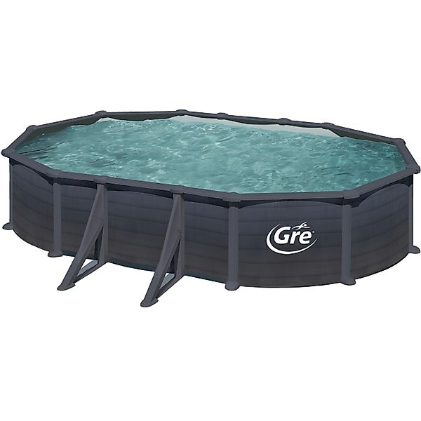 Gre Ovalpool "GRANADA" Maße inkl. Stützen 610 x 575 x 132 cm günstig online kaufen