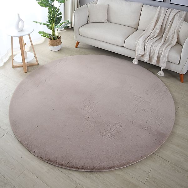 SIMPEX24 Teppich Unicolor - Einfarbig, Rund, günstig online kaufen