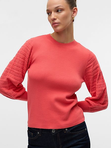 Vero Moda Strickpullover VMHOLLYPOINTELLE LS O-NCK günstig online kaufen