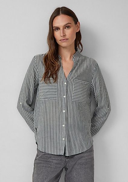 s.Oliver Langarmbluse Bluse Streifenbluse mit aufgesetzten Taschen im Regul günstig online kaufen