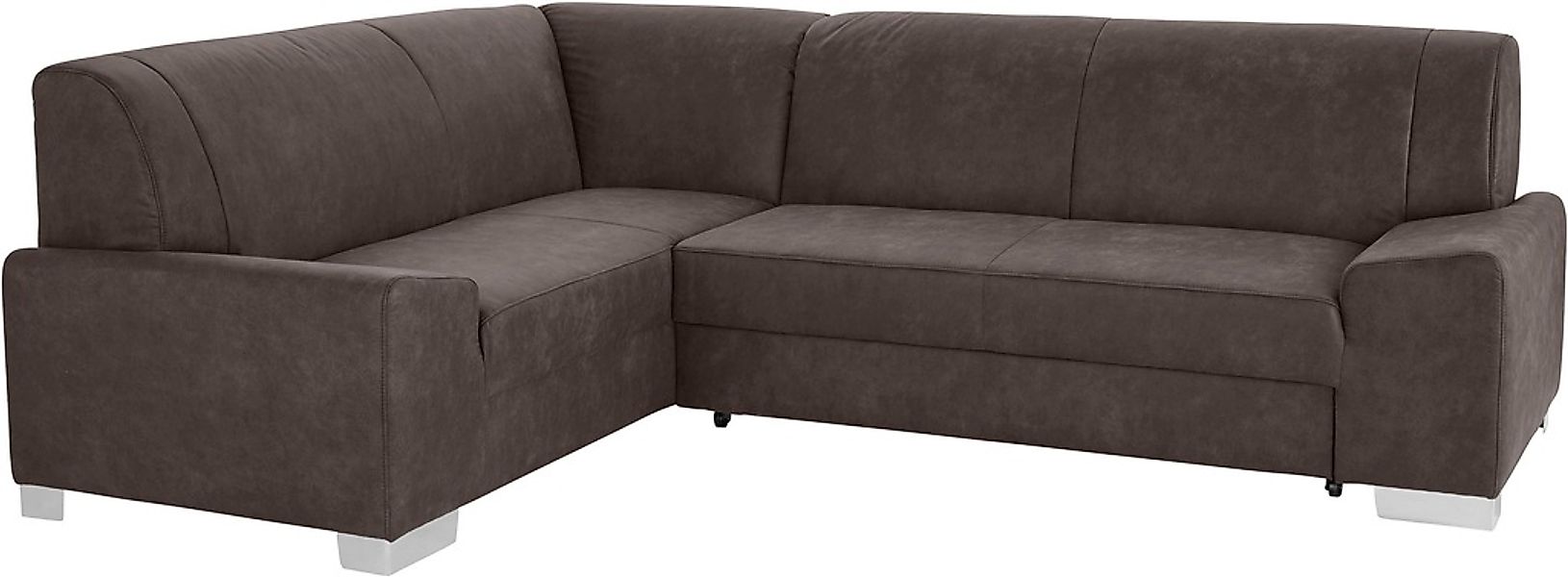 DOMO collection Ecksofa "Anzio in kubischer Formensprache, flache Armlehnen günstig online kaufen