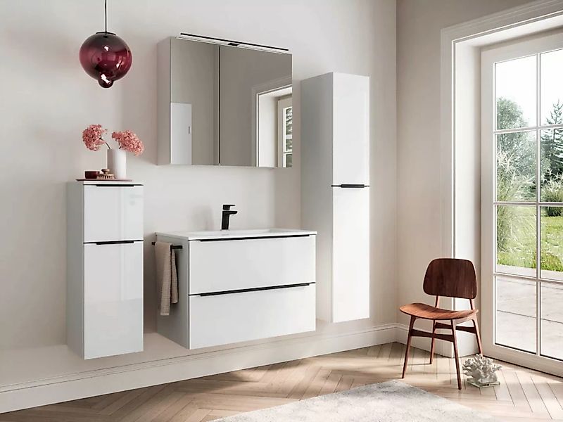 nobilia® Badmöbel-Set Levere, (2-St., vormontiert, mit günstig online kaufen