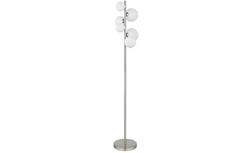 Globo Lighting Stehleuchte   ¦ silber ¦ Maße (cm): B: 29,5 H: 155 T: 28.0 L günstig online kaufen