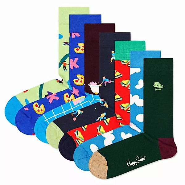 Happy Socks 7er Pack Unisex Socken - Geschenkbox, gemischte Farben 7 Day 36 günstig online kaufen