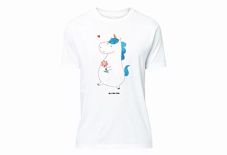 Mr. & Mrs. Panda T-Shirt Einhorn Spaziergang - Weiß - Geschenk, Tshirt, Gut günstig online kaufen