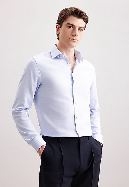 seidensticker Flanellhemd Schwarze Rose Slim 1/1 Kentkragen Struktur günstig online kaufen