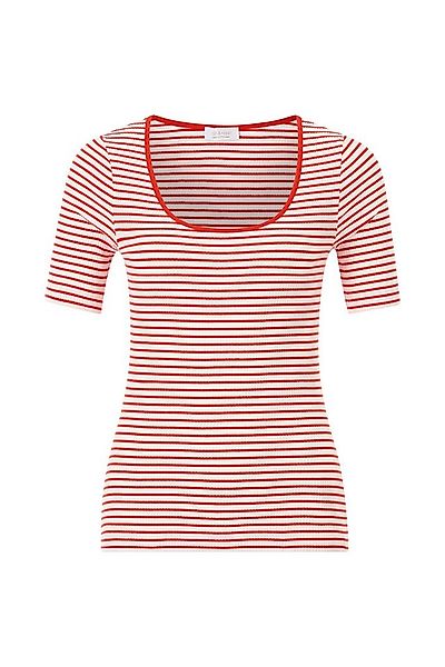 RICHROYAL Kurzarmshirt Mit tiefem Rundhalsausschnitt günstig online kaufen