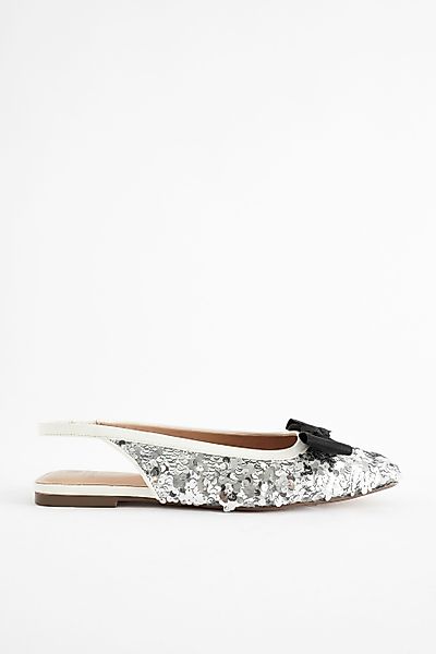 Next Forever Comfort® Slingbacks, Pailletten-Schleife Slingsandale günstig online kaufen