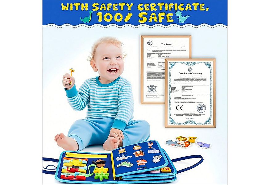 POPOLIC Lernspielzeug Busy Board für Kinder - Activity Board Montessori Spi günstig online kaufen