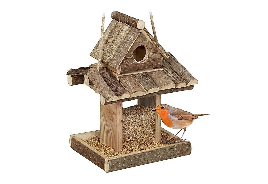 relaxdays Vogelhaus Vogelfutterhaus zum Aufhängen günstig online kaufen