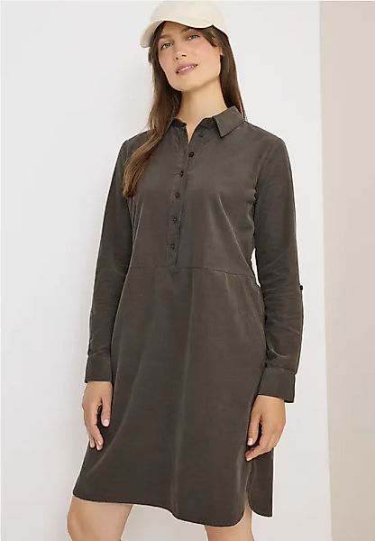 Cordkleid in Unifarbe günstig online kaufen