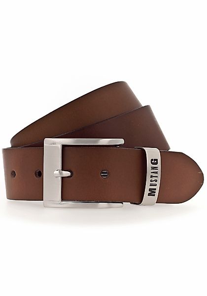 MUSTANG Ledergürtel, Feine Haarnarbung, Vintagecharakter, 4 cm günstig online kaufen
